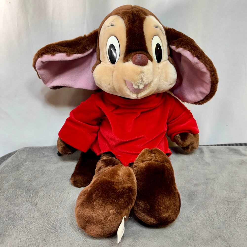Fievel Mousekewitz American Tail Mouse Toy SEARS 1986 Stuffed Animal 20" Vintage